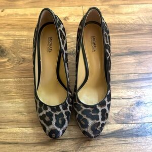 Michael Kors fashion fur heels